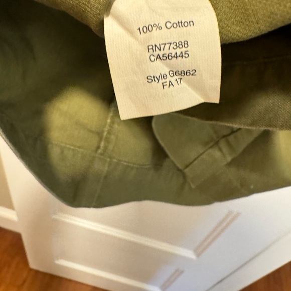 J.Crew Overall Green Chino Dress/Jumper gold hardware pockets - Picture 10 of 10